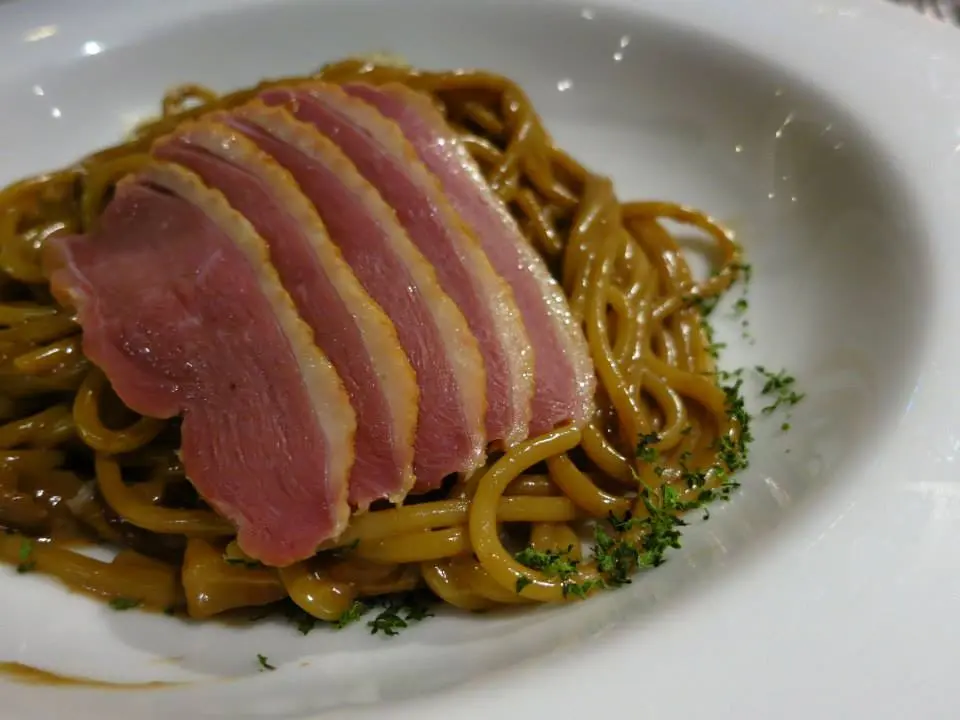 巴萨醋熏鸭胸奶油义大利面 $ 260