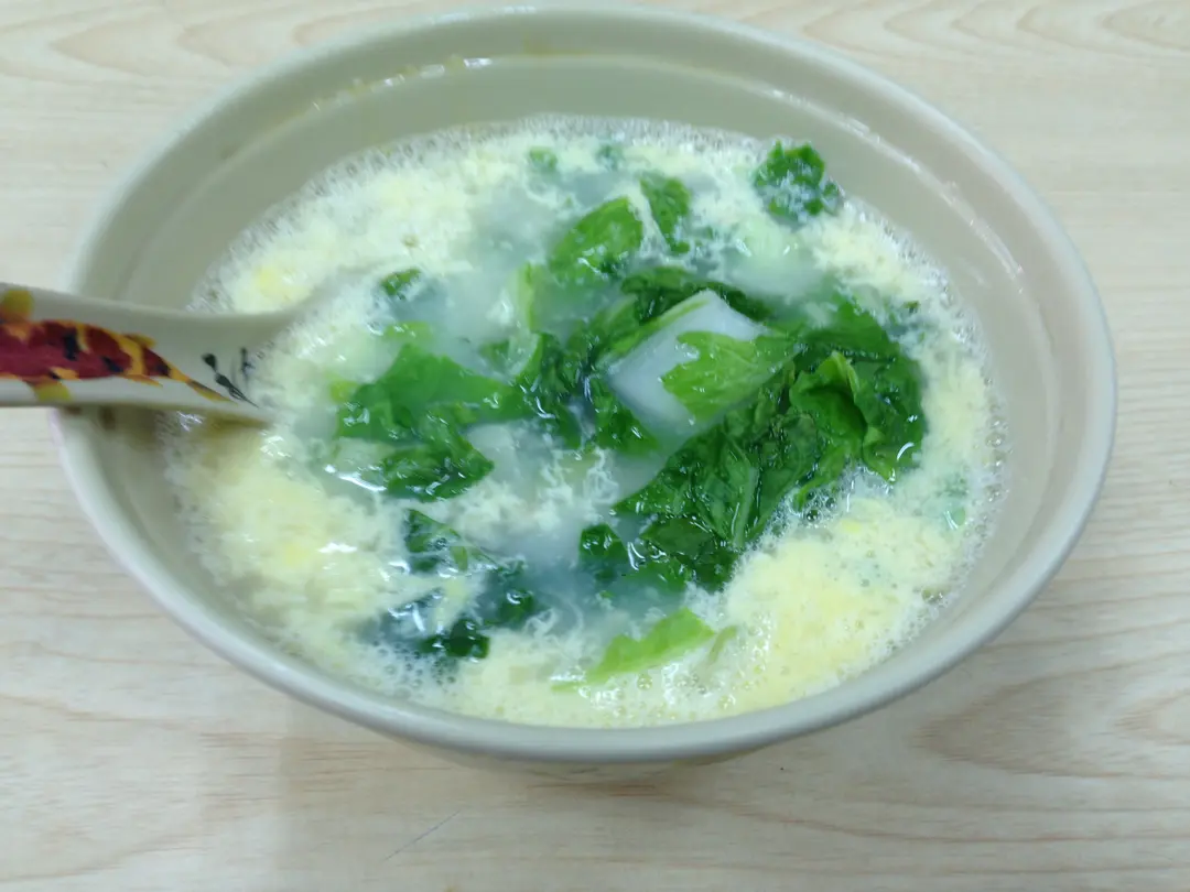 青菜蛋花汤 $ 35