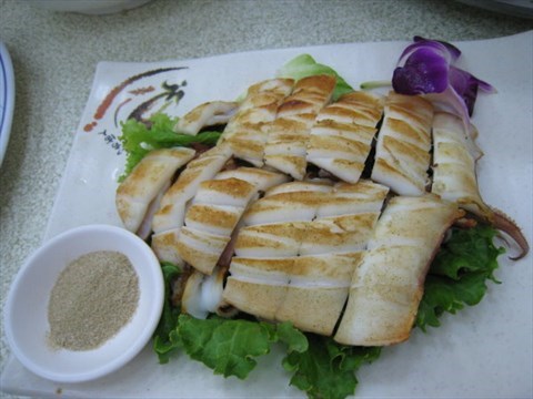 烤花枝 台湾 高雄市旗津区的鸭角活海产 openrice taiwan开饭喇