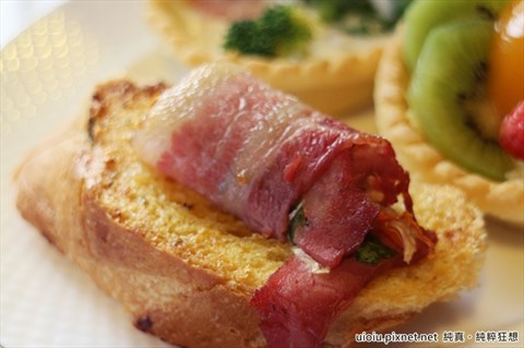 水果塔,咸派,tapas培根芦笋卷